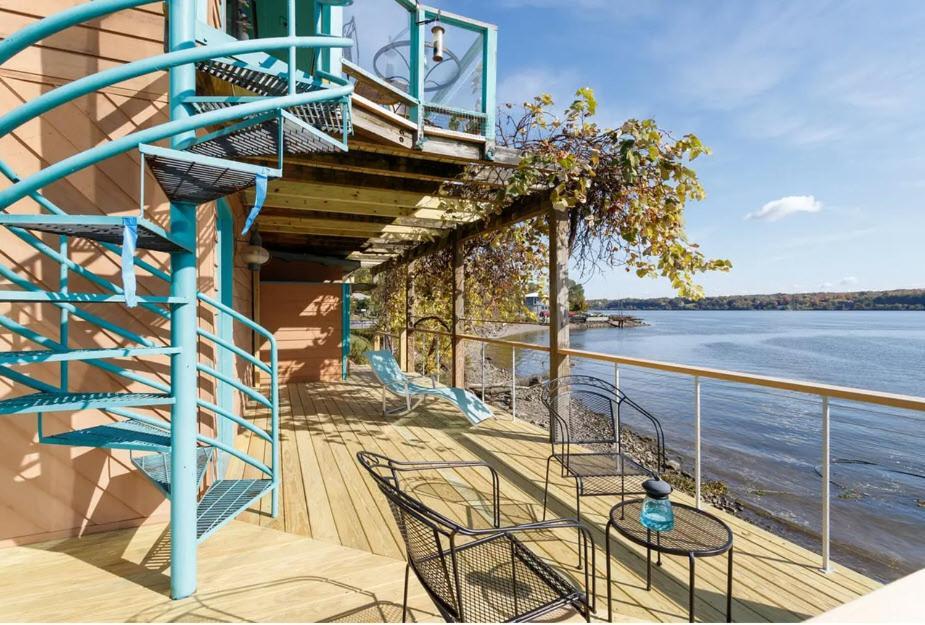 Hudson Riverfront Home Catskill Bagian luar foto