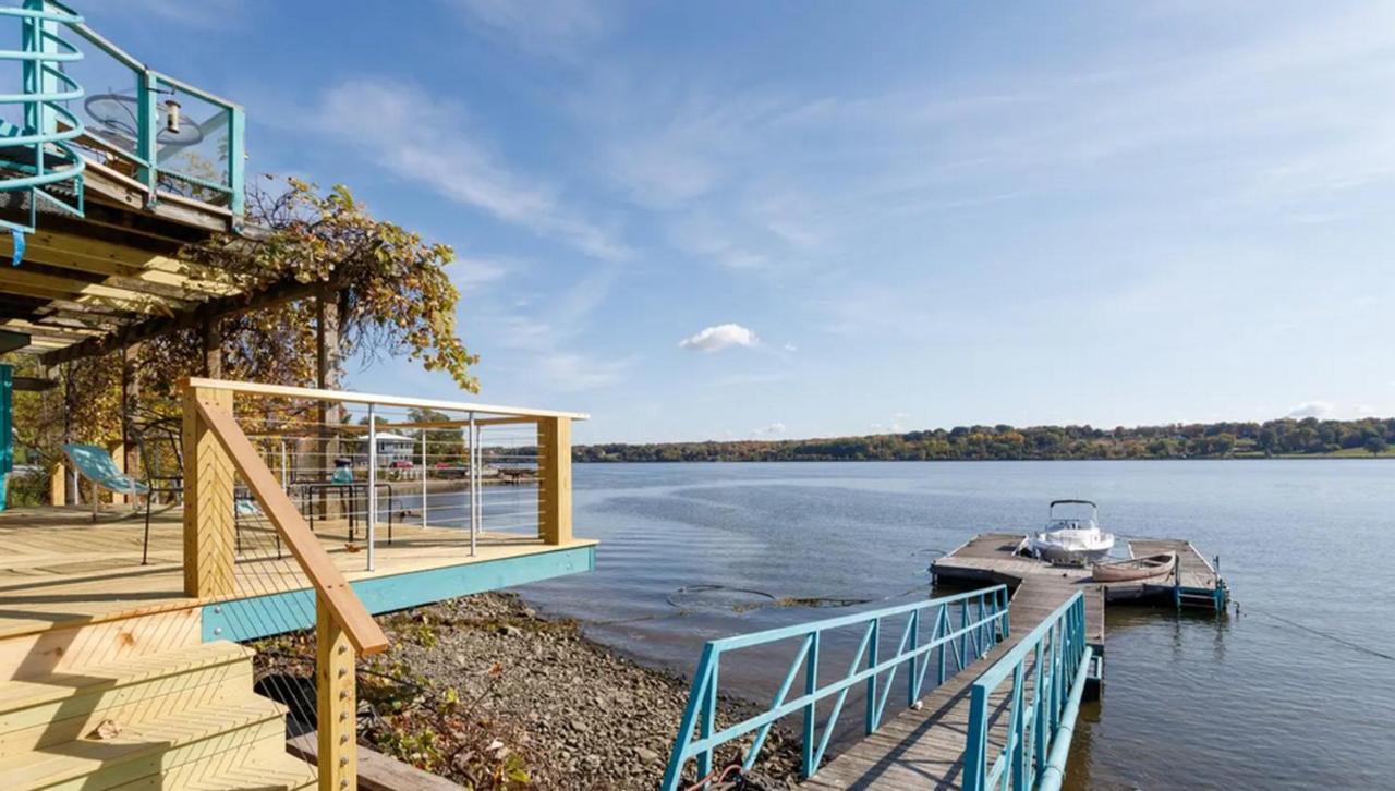 Hudson Riverfront Home Catskill Bagian luar foto