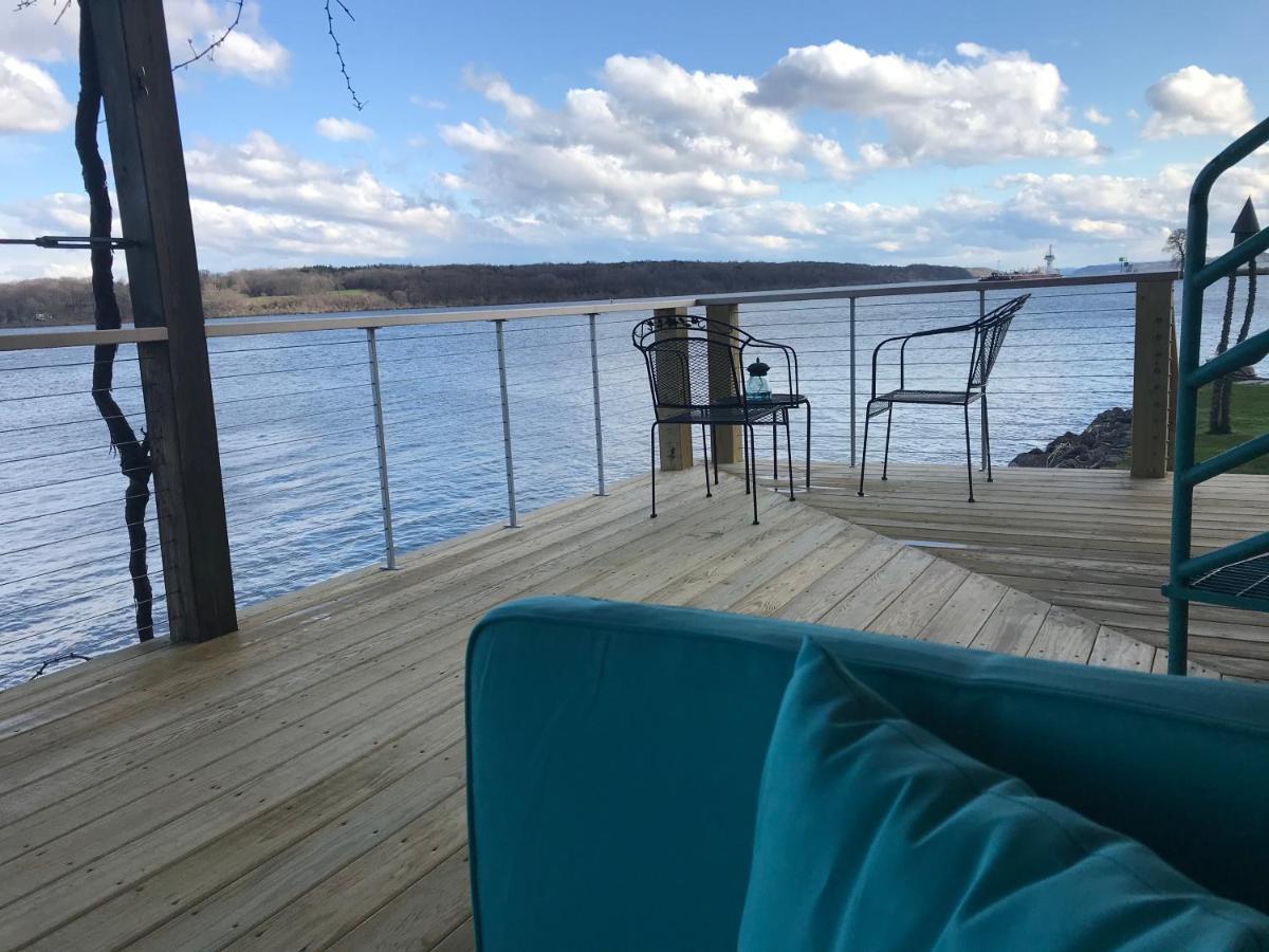 Hudson Riverfront Home Catskill Bagian luar foto